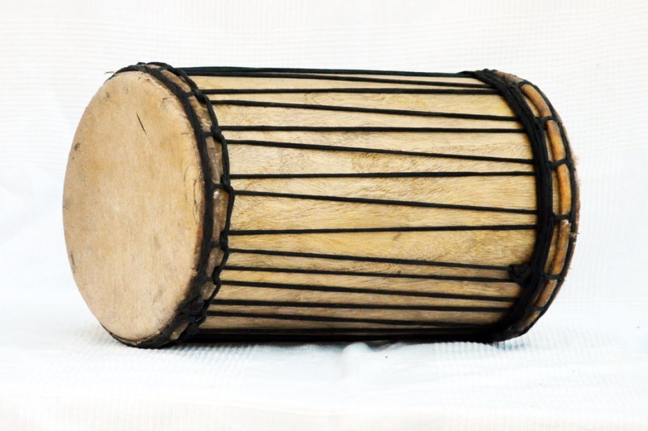 Dundun kenkéni montage traditionnel en melina - Tambour doumdoum de Guinée