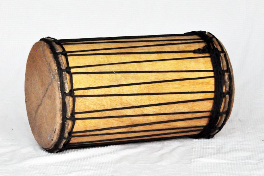Dundun kenkéni montage traditionnel en melina - Tambour doumdoum de Guinée