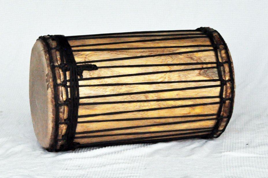 Dundun kenkéni montage traditionnel en melina - Tambour doumdoum de Guinée