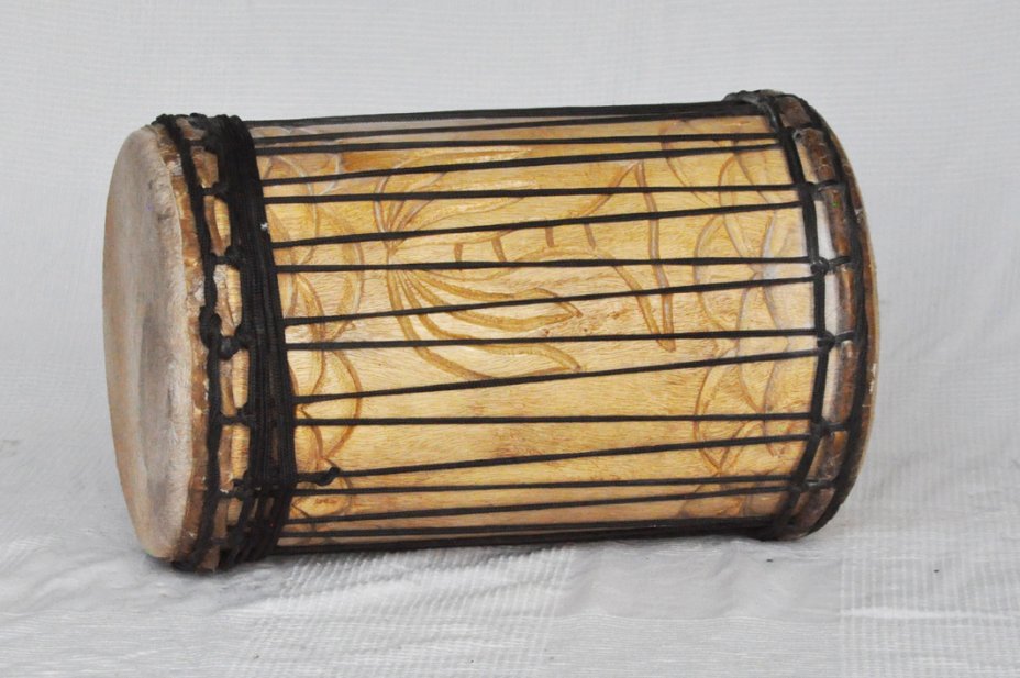 Tambours basses dunun - Doundoun kenkeni de Guinée montage traditionnel 5325