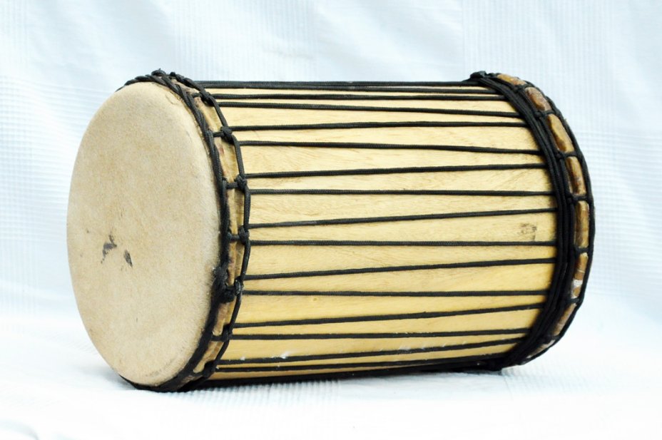 Dundun kenkéni montage traditionnel en melina - Tambour doumdoum de Guinée