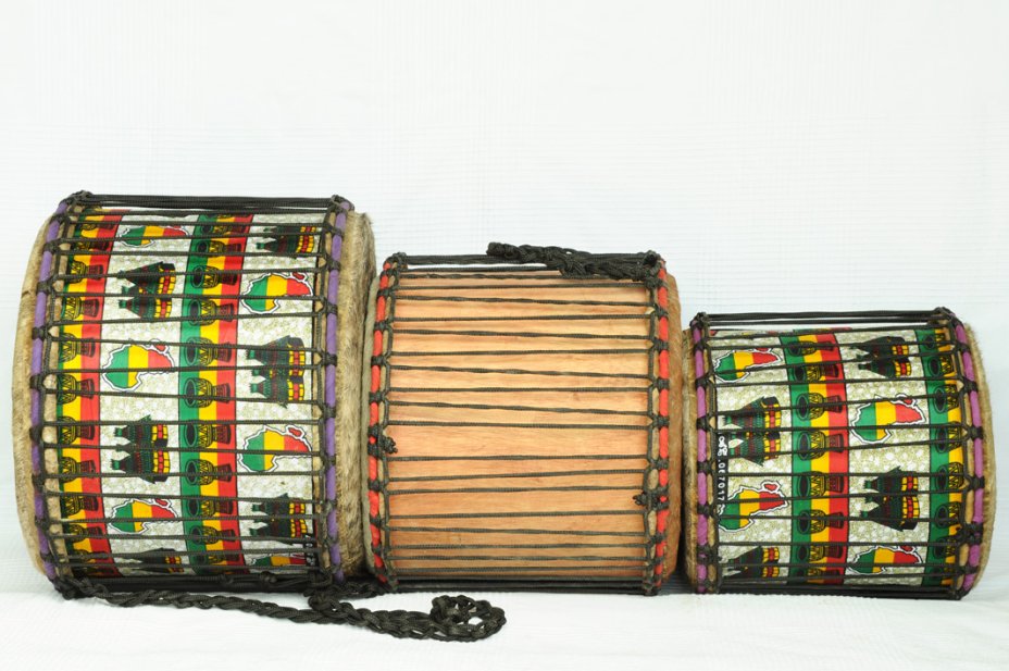 Vente set dundun - Set de mini-dununs du Ghana