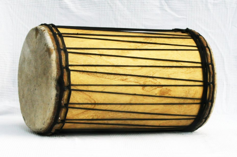 Dundun sangban montage traditionnel en melina - Tambour doumdoum de Guinée