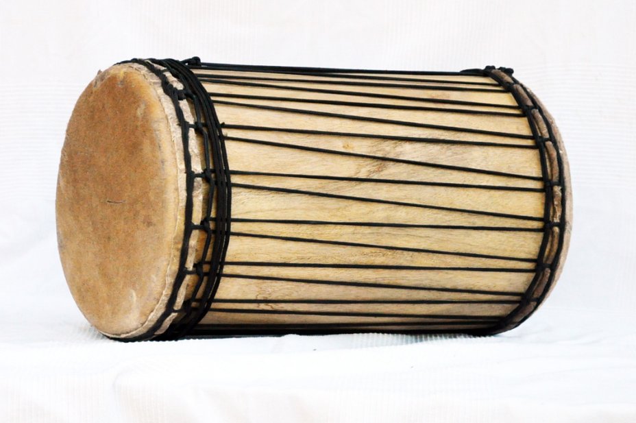 Dundun sangban montage traditionnel en melina - Tambour doumdoum de Guinée
