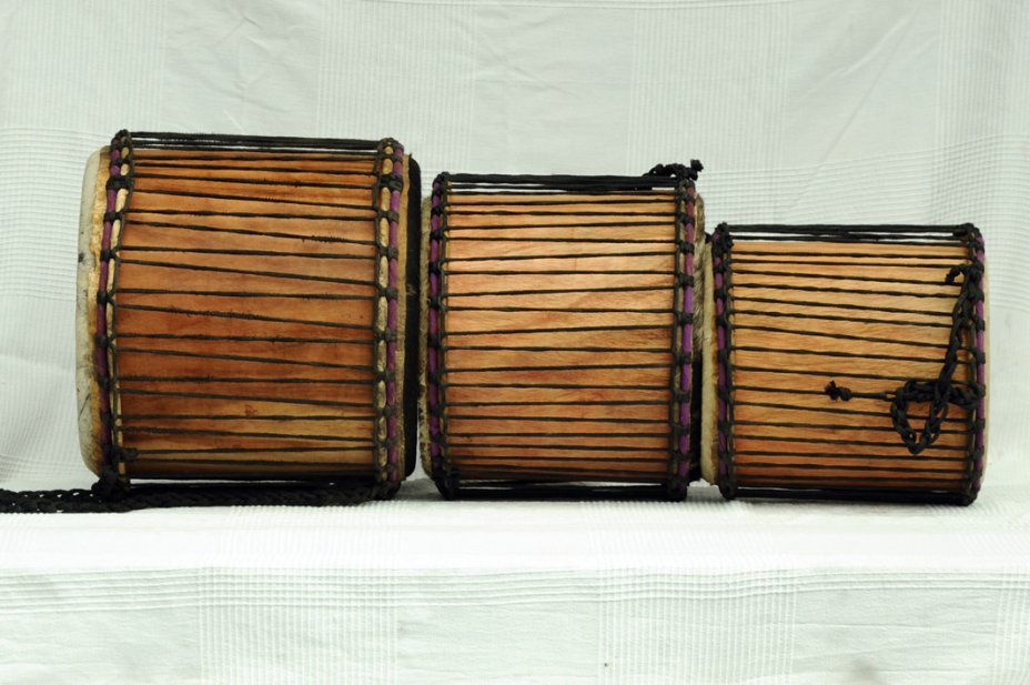 Vente set dundun - Set de mini-dununs du Ghana