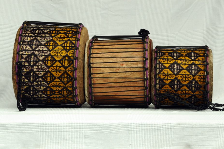 Vente set dundun - Set de mini-dununs du Ghana