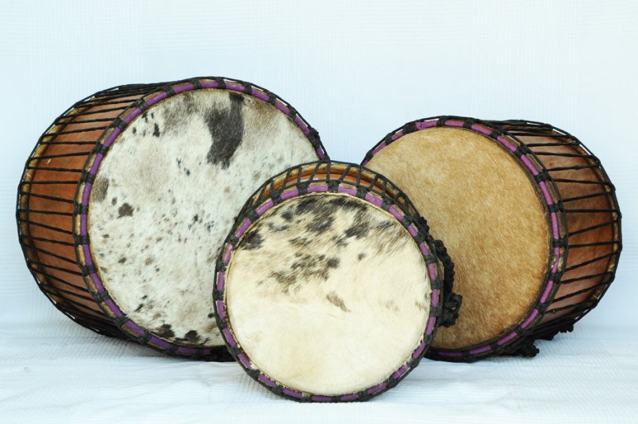 Vente set dundun - Set de mini-dununs du Ghana