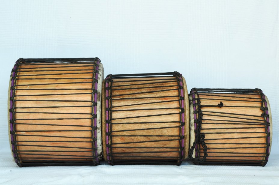Vente set dundun - Set de mini-dununs du Ghana