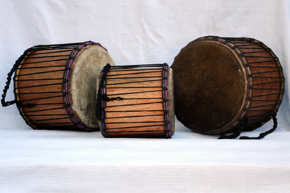 Vente set dundun - Set de mini-dununs du Ghana