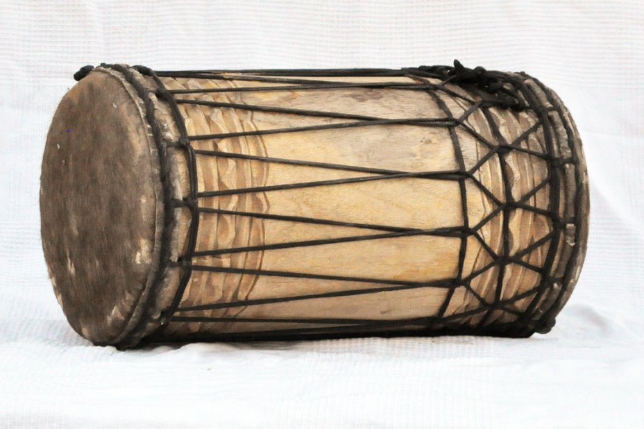 Dundun kenkéni montage traditionnel en melina - Tambour doumdoum de Guinée