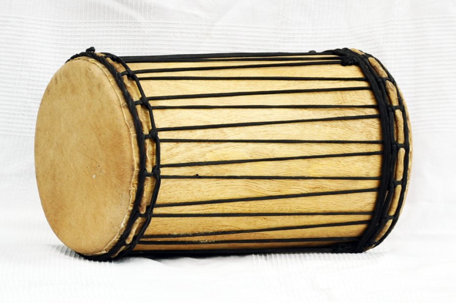 Dundun kenkéni montage traditionnel en melina - Tambour doumdoum de Guinée