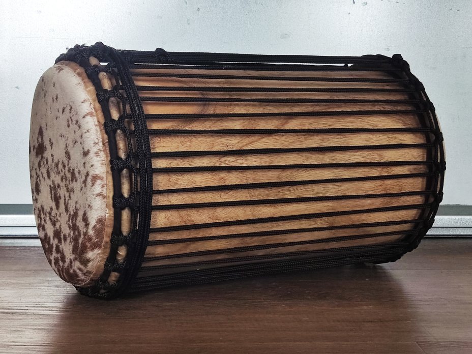 Tambours basses dunun - Doundoun kenkeni de Guinée montage 4 fers